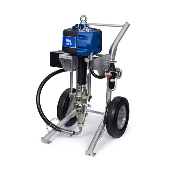 Graco King 40:1 Sprayer, Integrated Filter, Heavy Duty Cart, Air Controls, Siphon Kit