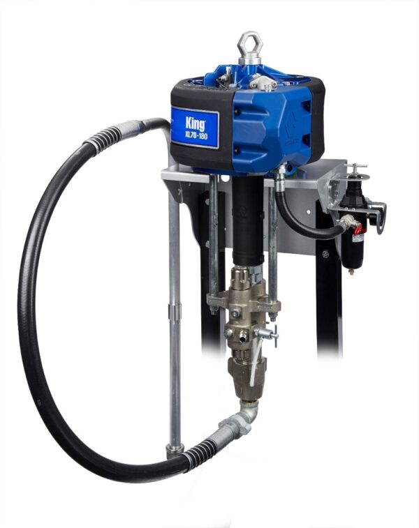 Graco King 40:1 Sprayer, Integrated Filter, Wall Mount, Air Controls, Siphon Kit, XTR-5, 15 m (50 ft) Hose, 1.8 m (6 ft) Whip